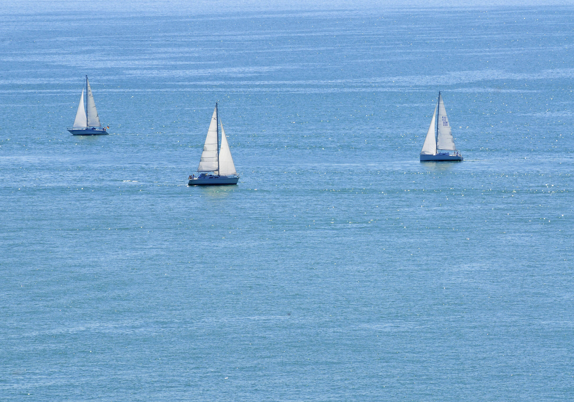 Bild mit Segelboote auf dem Bodensee